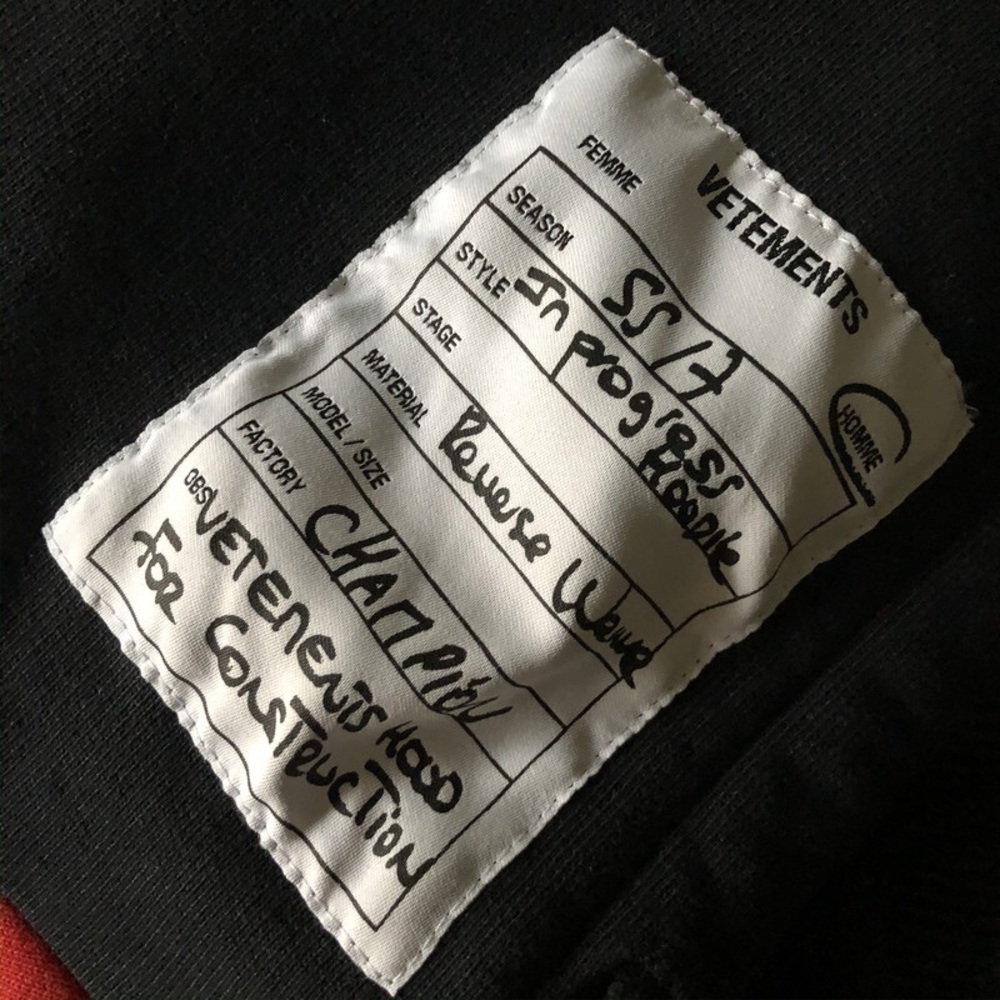 VETEMENTS ANTWERP CHAMPION HOODIE